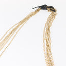 CHANEL Matelasse Chain Shoulder Bag Enamel Black Gold CC Auth bs31115-8