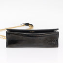 CHANEL Matelasse Chain Shoulder Bag Enamel Black Gold CC Auth bs31115-9