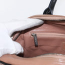 CHANEL Matelasse Hand Bag Caviar Skin Beige Silver CC Auth bs31117-22