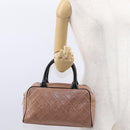 CHANEL Matelasse Hand Bag Caviar Skin Beige Silver CC Auth bs31117-24