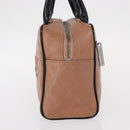 CHANEL Matelasse Hand Bag Caviar Skin Beige Silver CC Auth bs31117-3