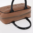 CHANEL Matelasse Hand Bag Caviar Skin Beige Silver CC Auth bs31117-6