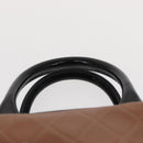 CHANEL Matelasse Hand Bag Caviar Skin Beige Silver CC Auth bs31117-8