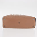 CHANEL Matelasse Hand Bag Caviar Skin Beige Silver CC Auth bs31117-5