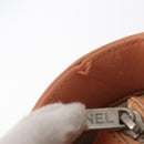 CHANEL Choco Bar Hand Bag Lamb Skin Beige CC Auth bs31118-22