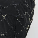 CHANEL New Travel Line Hand Bag Nylon Black Silver CC Auth bs31119-12