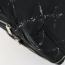 CHANEL New Travel Line Hand Bag Nylon Black Silver CC Auth bs31119-13