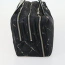 CHANEL New Travel Line Hand Bag Nylon Black Silver CC Auth bs31119-5