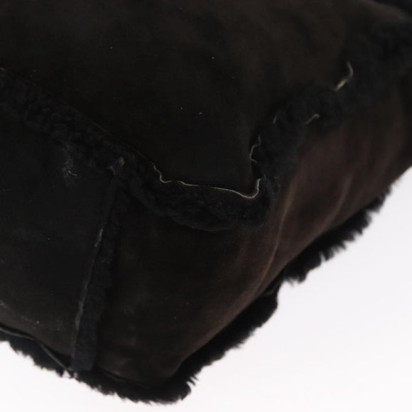 CHANEL Tote Bag Mouton Black CC Auth bs31120