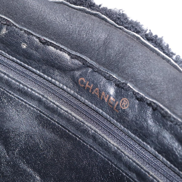 CHANEL Tote Bag Mouton Black CC Auth bs31120