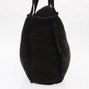 CHANEL Tote Bag Mouton Black CC Auth bs31120-5