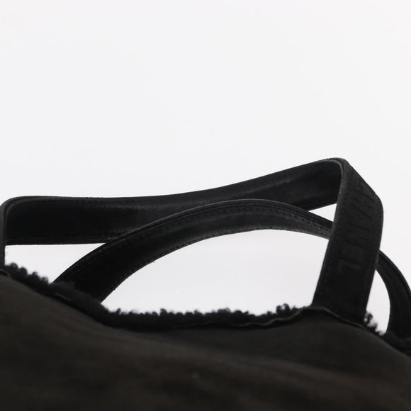 CHANEL Tote Bag Mouton Black CC Auth bs31120
