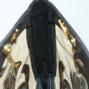 CHANEL Tote Bag Vinyl Black Gold CC Auth bs31121-17