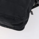 CHANEL New Wave Hand Bag Nylon 2way Black Silver CC Auth bs31122-14