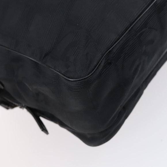 CHANEL New Wave Hand Bag Nylon 2way Black Silver CC Auth bs31122