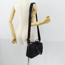 CHANEL New Wave Hand Bag Nylon 2way Black Silver CC Auth bs31122-24