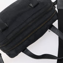 CHANEL New Wave Hand Bag Nylon 2way Black Silver CC Auth bs31122-6