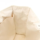 CHANEL Tote Bag Canvas White Black CC Auth bs31123-17