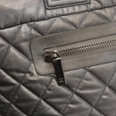 CHANEL Cococoon Tote Bag Nylon Gray Silver CC Auth bs31124-17