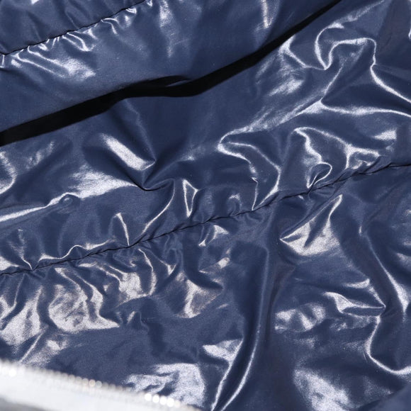 CHANEL Cococoon Tote Bag Nylon Gray Silver CC Auth bs31124