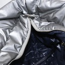 CHANEL Cococoon Tote Bag Nylon Gray Silver CC Auth bs31124-21