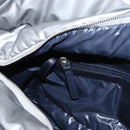 CHANEL Cococoon Tote Bag Nylon Gray Silver CC Auth bs31124-22