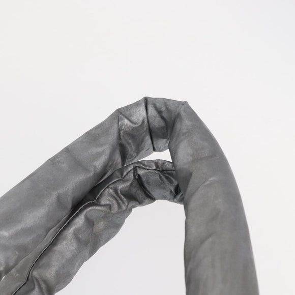 CHANEL Cococoon Tote Bag Nylon Gray Silver CC Auth bs31124