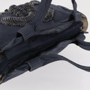 CHANEL Tote Bag Denim Blue CC Auth bs31125-6