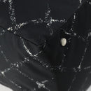 CHANEL Travel Line Boston Bag Nylon Black CC Auth bs31126-17