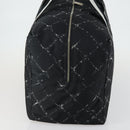 CHANEL Travel Line Boston Bag Nylon Black CC Auth bs31126-4