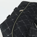 CHANEL Travel Line Boston Bag Nylon Black CC Auth bs31126-6