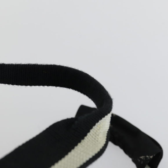 CHANEL Travel Line Boston Bag Nylon Black CC Auth bs31126