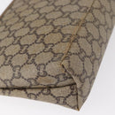 GUCCI GG Plus Supreme Clutch Bag PVC Beige Gold Auth bs31127-10