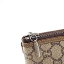 GUCCI GG Plus Supreme Clutch Bag PVC Beige Gold Auth bs31127-13