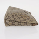 GUCCI GG Plus Supreme Clutch Bag PVC Beige Gold Auth bs31127-4