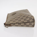 GUCCI GG Plus Supreme Clutch Bag PVC Beige Gold Auth bs31127-5