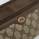 GUCCI GG Supreme Clutch Bag PVC Leather Beige Gold 014 58 6086 Auth bs31128-14