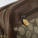 GUCCI GG Supreme Clutch Bag PVC Leather Beige Gold 014 58 6086 Auth bs31128-15