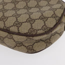 GUCCI GG Supreme Web Sherry Line Bag PVC Beige 007 58 6112 4023 Auth bs31129-16