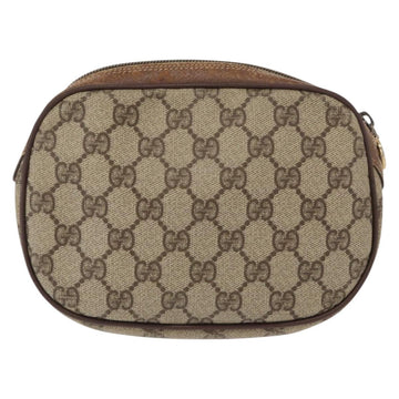GUCCI GG Supreme Web Sherry Line Bag PVC Beige 007 58 6112 4023 Auth bs31129 - 0