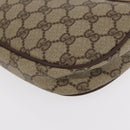 GUCCI GG Supreme Web Sherry Line Bag PVC Beige 007 58 6112 4023 Auth bs31129-14