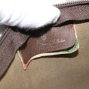 GUCCI GG Supreme Pouch PVC Leather Beige Gold 89 01 045 Auth bs31130-10