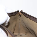 GUCCI GG Supreme Pouch PVC Leather Beige Gold 89 01 045 Auth bs31130-19