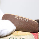 GUCCI GG Supreme Pouch PVC Leather Beige Gold 89 01 045 Auth bs31130-12