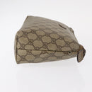 GUCCI GG Supreme Pouch PVC Leather Beige Gold 89 01 045 Auth bs31130-3