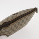 GUCCI GG Supreme Pouch PVC Leather Beige Gold 89 01 045 Auth bs31130-5