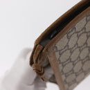 GUCCI GG Plus Supreme Clutch Bag PVC Beige Gold Auth bs31131-8