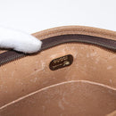 GUCCI GG Plus Supreme Clutch Bag PVC Beige Gold Auth bs31131-9