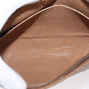 GUCCI GG Plus Supreme Clutch Bag PVC Beige Gold Auth bs31131-10