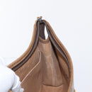 GUCCI GG Plus Supreme Clutch Bag PVC Beige Gold Auth bs31131-18